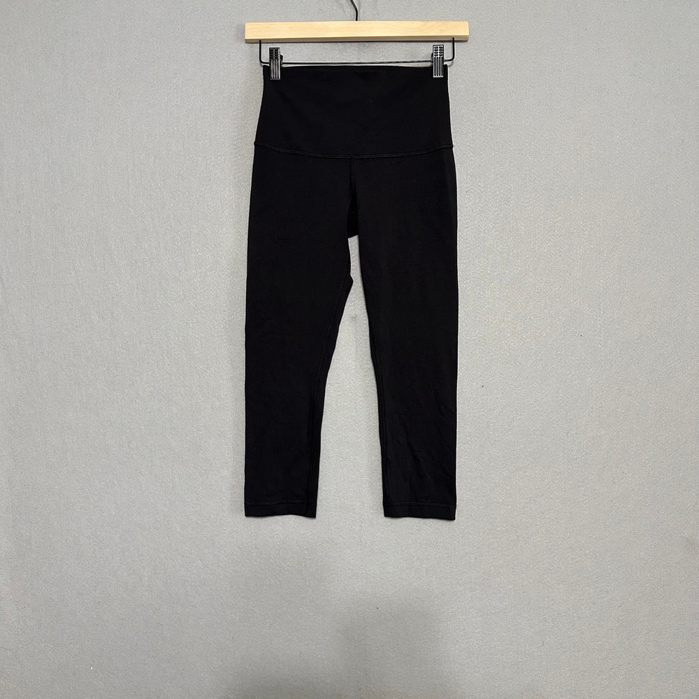 Lululemon Athletica Black High Rise Cropped Yoga Leggings Size 4